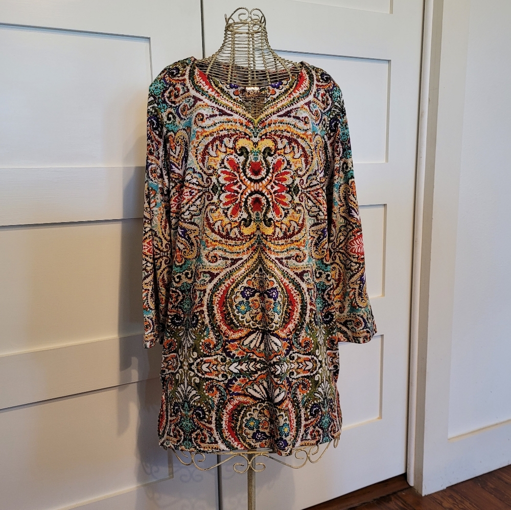 Passports Festive Tunic Blouse